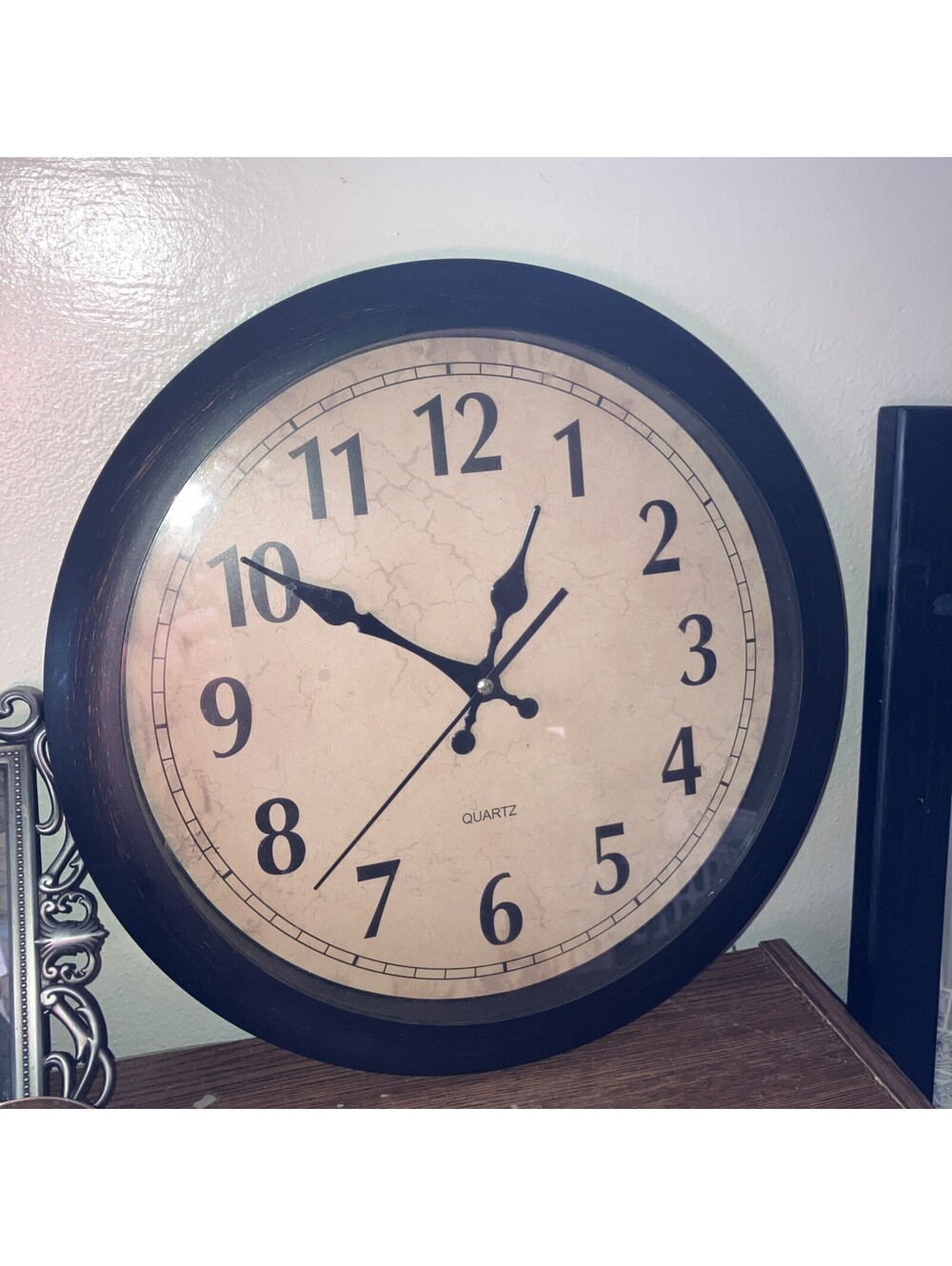 Vintage Wall Clock  12 Inch Battery Operated